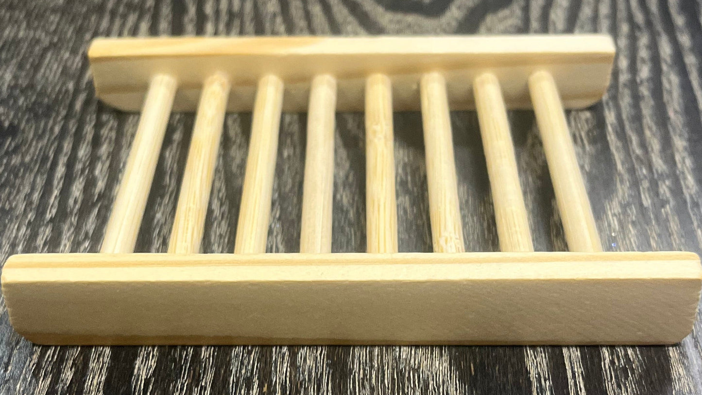 Wooden soap holder. 